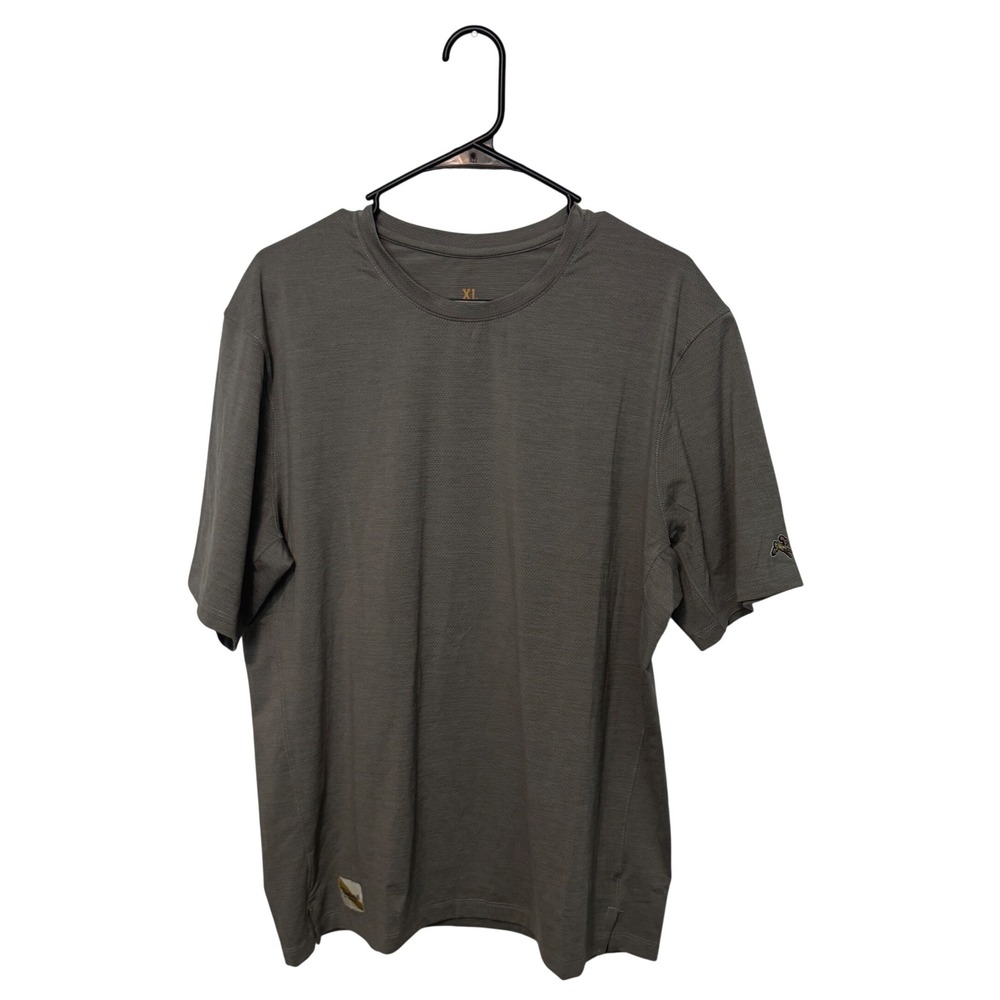 Tracksmith Session Tee Mens XL Gray Short Sleeve Shirt Running Jogging Stretch